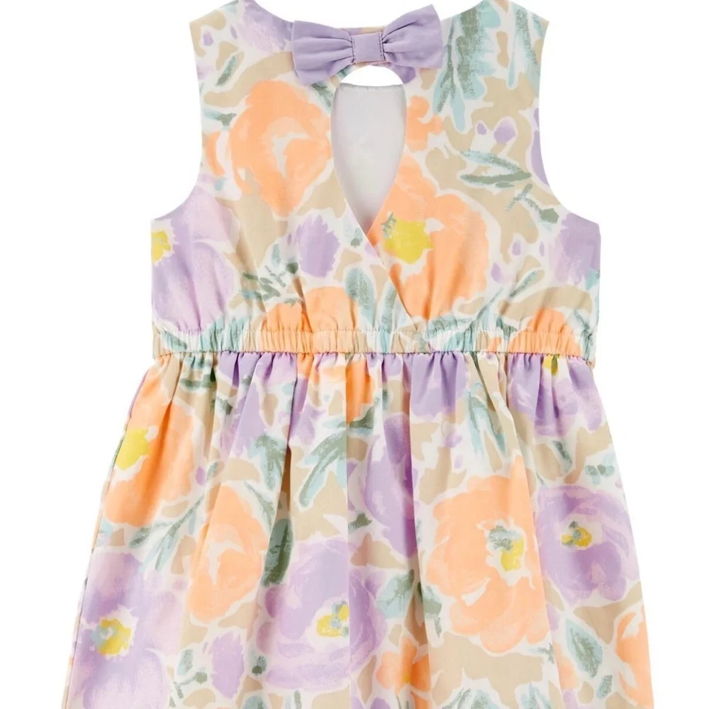 NWOT Carter’s Floral Sateen Easter Dress